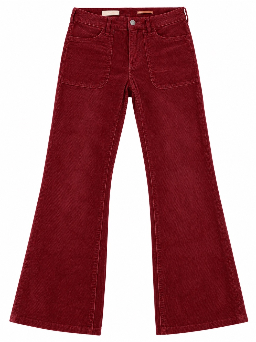 Anthropologie/Pilcro Flared Corduroy Jeans in Burgundy
